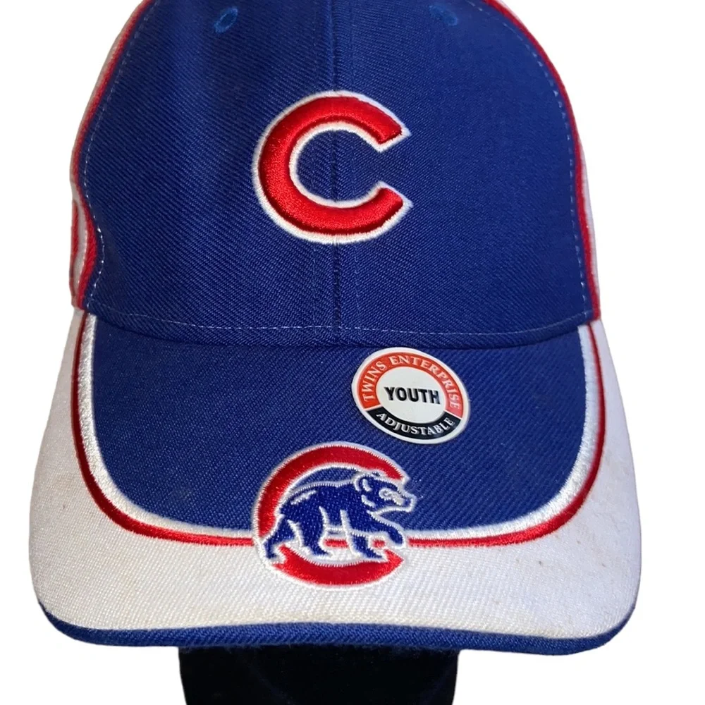 Twins Enterprise Youth Chicago Cubs Baseball Hat Cap Adjustable One Size Unisex